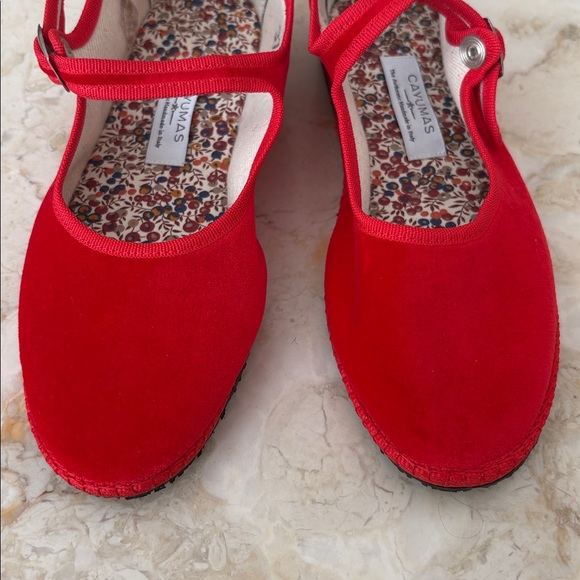 Cayumas Boheme Rosso Mary Jane Flats Venetian Slippers - Picture 7 of 12